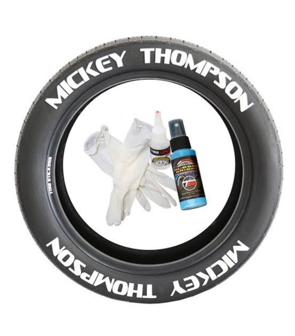 MICKEY THOMPSON TYRE LETTERING KIT (adhesive included)